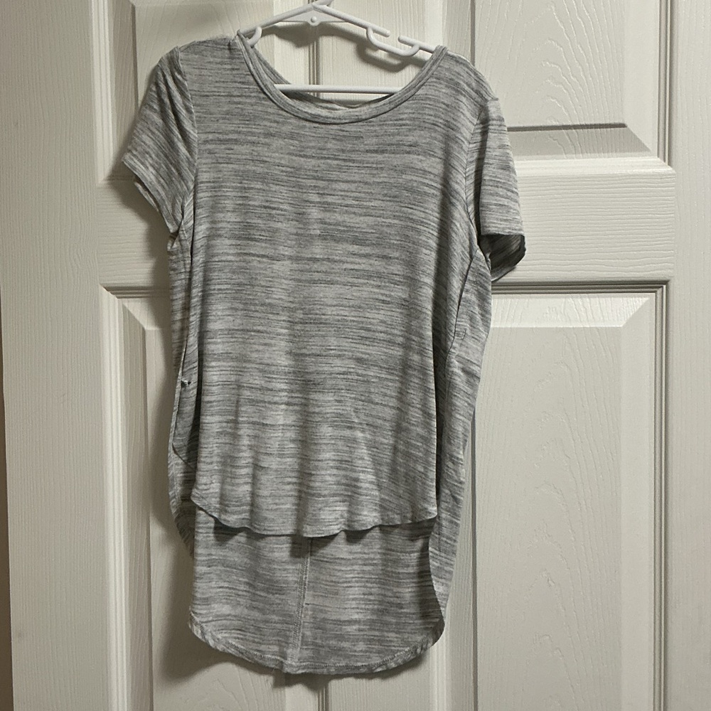Old Navy Heathered Gray Short Sleeve Tee